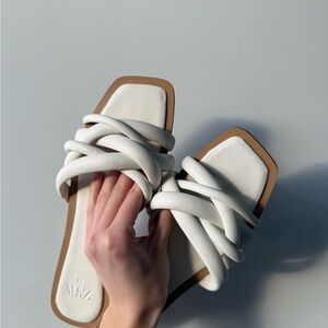 Zara White Women's Sandals